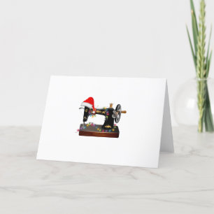 Cartão De Festividades Presente de Costura Feliz Natal Amante de Costur