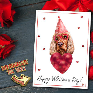 Cartão De Festividades Presente de Dia dos Namorados para Amantes de Cães