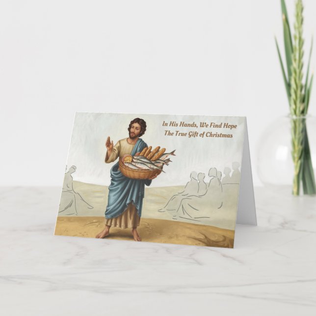 Cartão De Festividades Presente de Natal (Frente)