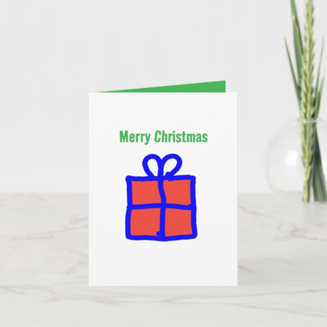 Cartão De Festividades Presente de Natal 🎁  (Frente)