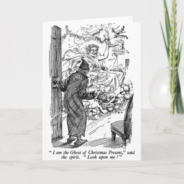 Cartão De Festividades Presente de Natal (com texto) (Frente)