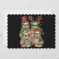 Presente de Natal de Preguiça Feliz Slothmas Amant