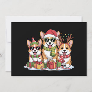 Cartão De Festividades Presente de Natal para Mãe Amante de Cães Corgi