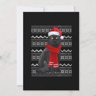 Cartão De Festividades Presente de pijama feio de Natal com chapéu de Pap