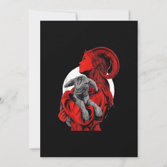 Cartão De Festividades Presente de satã (Frente)