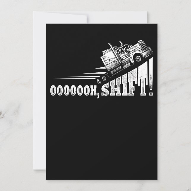 Cartão De Festividades Presente do Caminhão Engraçado (Frente)