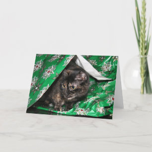 Cartão De Festividades Presente embrulhado no inferno