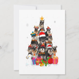 Cartão De Festividades Presente engraçado para amantes de cães Schnauzer 