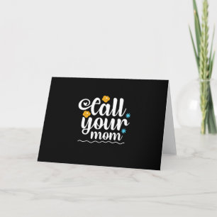 Cartão De Festividades Presente para Mãe Ligue para Sua Mamãe