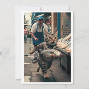 Cartão De Festividades Presente Personalizado: Foto Whimsical 'Fishy Fias