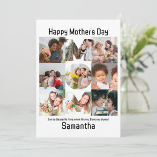 Cartão De Festividades Presente Personalizado para a Mamãe Dia das Mães 9