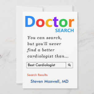 Cartão De Festividades Presente personalizado para cardiologista