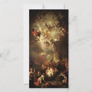 Cartão De Festividades Presentes da cena da natividade para o Natal