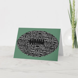 Cartão De Festividades Presentes da União de Rugby