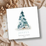 Cartão De Festividades Presentes de Árvore de Natal do Pinheiro de Neve J<br><div class="desc">Se precisar de mais alguma personalização,  por favor,  sinta-se à vontade para me enviar uma mensagem em yellowfebstudio@gmail.com.</div>
