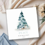 Cartão De Festividades Presentes de Árvore de Natal do Pinho de Neve de P<br><div class="desc">Se precisar de mais alguma personalização,  por favor,  sinta-se à vontade para me enviar uma mensagem em yellowfebstudio@gmail.com.</div>