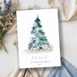 Cartão De Festividades Presentes de Árvore de Natal do Pinho de Neve de P<br><div class="desc">Se precisar de mais alguma personalização,  por favor,  sinta-se à vontade para me enviar uma mensagem em yellowfebstudio@gmail.com.</div>