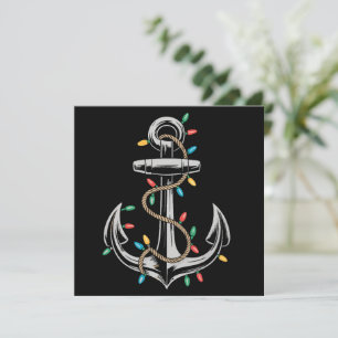 Cartão De Festividades Presentes de Barco de Cruzeiro de Velas Boiando Lu