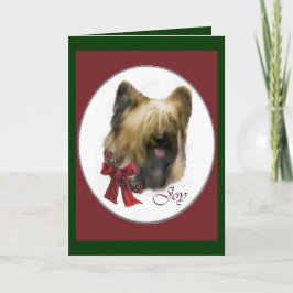 Cartão De Festividades Presentes de Natal Briard