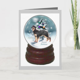 Cartão De Festividades Presentes de Natal de Hovawart