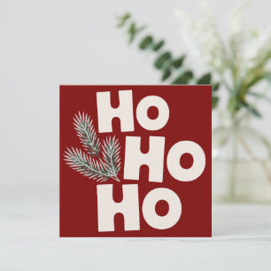 Cartão De Festividades Presentes de Natal Ho Ho Ho Sazonais 