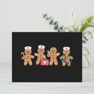 Cartão De Festividades Presentes de Natal para Equipe de Enfermeiros de B