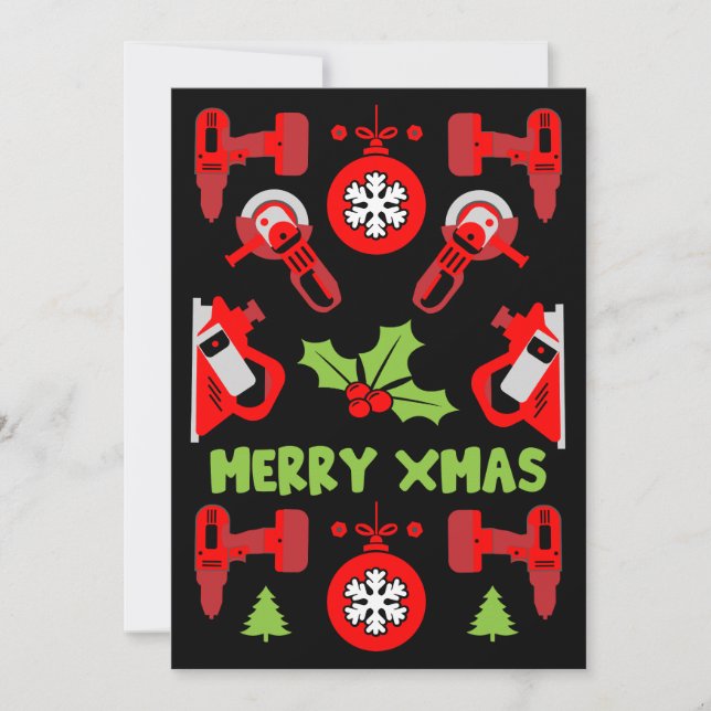 Cartão De Festividades Presentes de Natal para Melhoramento Doméstico (Frente)