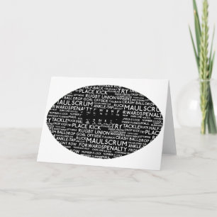 Cartão De Festividades Presentes de Rugby Union