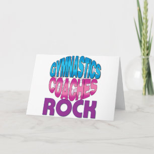Cartão De Festividades Presentes do treinador de ginástica
