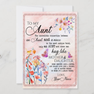 Cartão De Festividades Presentes para Tia | Carta Para Minha Tia Amor Da