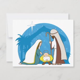 Cartão De Festividades Presépio