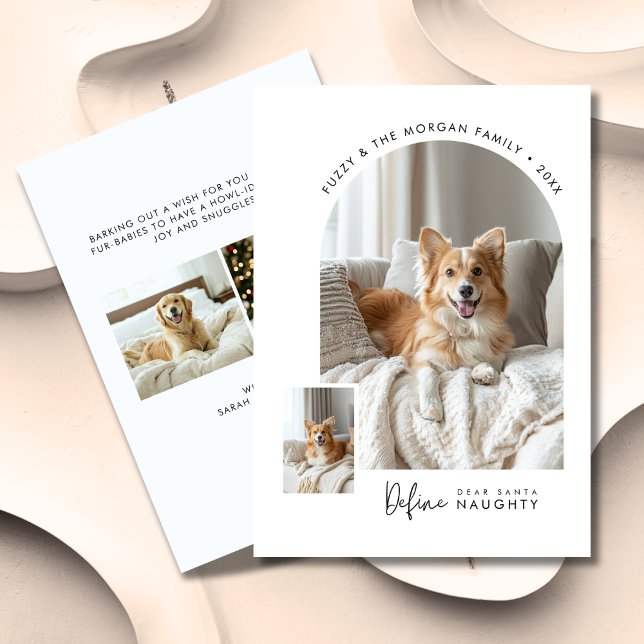 Cartão De Festividades Prezados Papais noeis Definem Foto de Arco de Nata (Criador carregado)