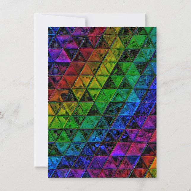 Cartão De Festividades Pride Glass (Frente)