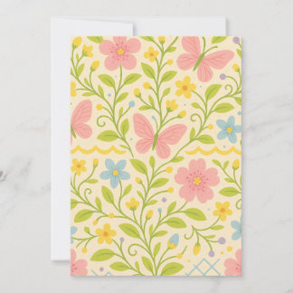 Cartão De Festividades Primavera de boas-vindas