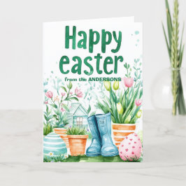 Cartão De Festividades Primavera está chegando Felz pascoa