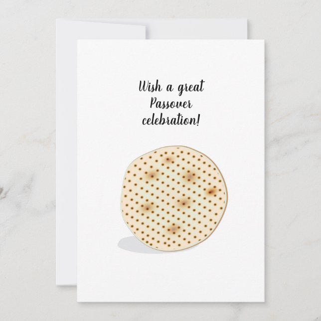 Cartão De Festividades Primavera Pesach Seder de Passagem Feliz (Frente)