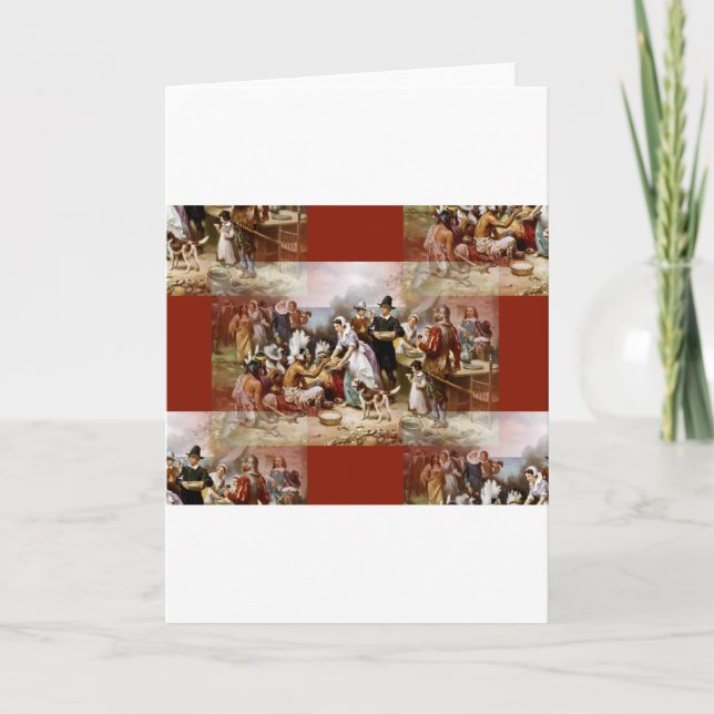 Cartão De Festividades primeira ação de agradecimento (Frente)