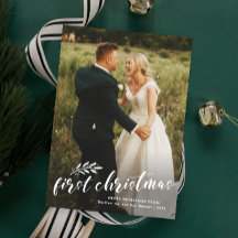 Primeira Foto de Casamento Escrita à Mão no Natal