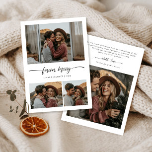 Cartão De Festividades Primeiro Natal de Recém-Casados Foto Merry para Se