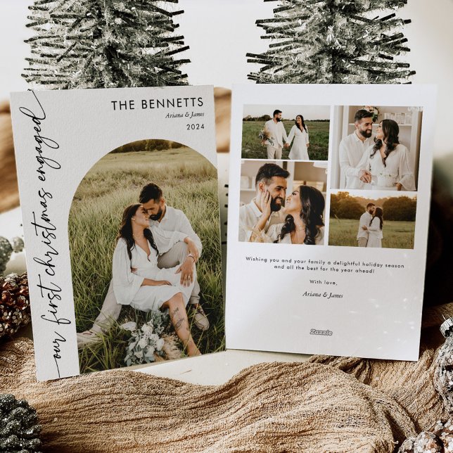 Cartão De Festividades Primeiro Natal Envolvido Foto Natal (Criador carregado)