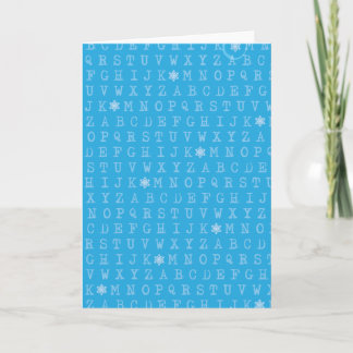 Cartão De Festividades Primeiro Natal Pun Carta de Natal (1º Sem L!)