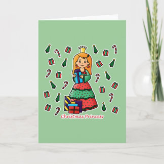 Cartão De Festividades Princesa de Natal