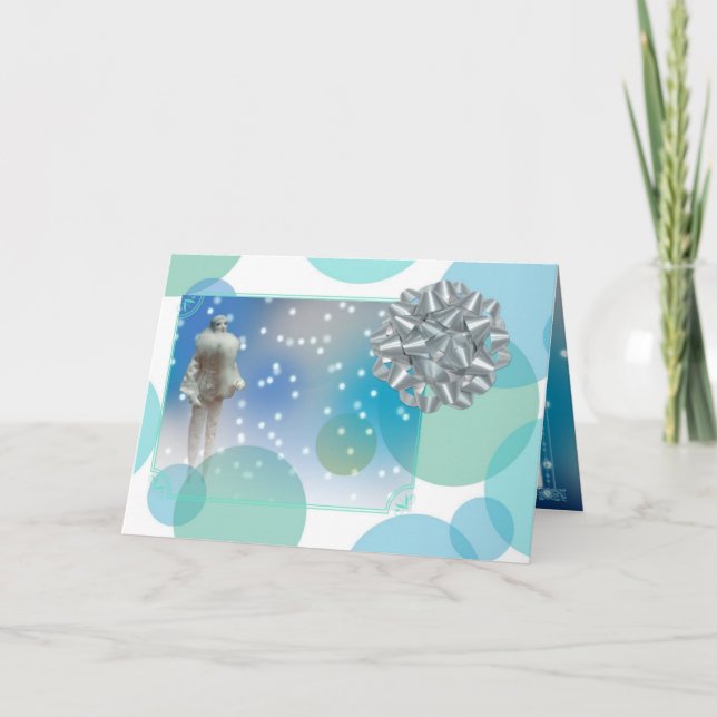 Cartão De Festividades princesa de neve (Frente)