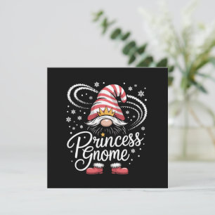 Cartão De Festividades Princesa Gnomo Correspondência Família Gnomos Dive
