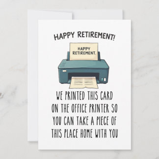Cartão De Festividades Printable Retirement Card, Funny Retirement Gift