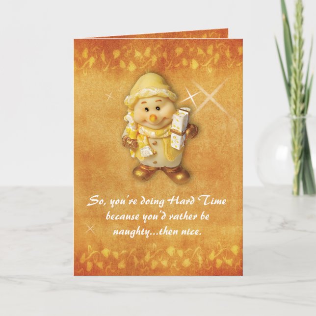 Cartão De Festividades Prison Cards - Naughty or NIce (Frente)