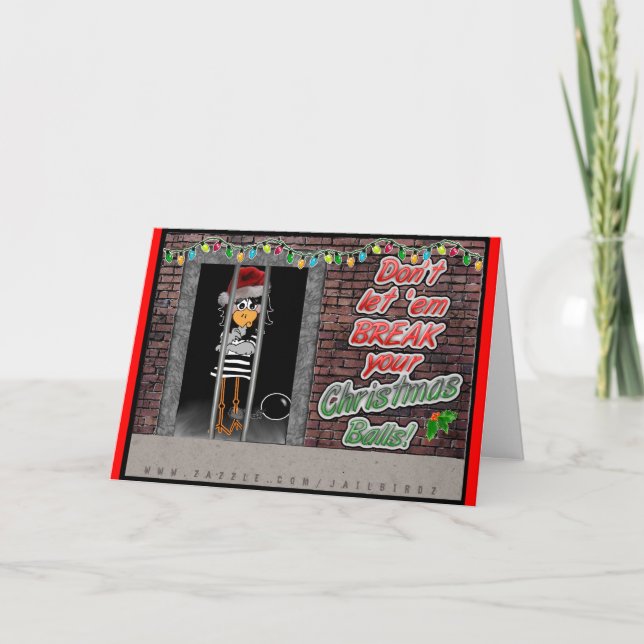 Cartão De Festividades Prison Jailbird (Frente)