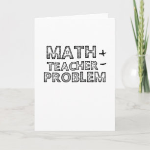 Cartão De Festividades PROBLEMAS do PROFESSOR de MATEMÁTICA do presente