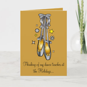 Cartão De Festividades Professor de Dança Sem Denominação para Feliz Feri