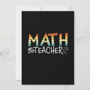 Cartão De Festividades Professor de Matemática
